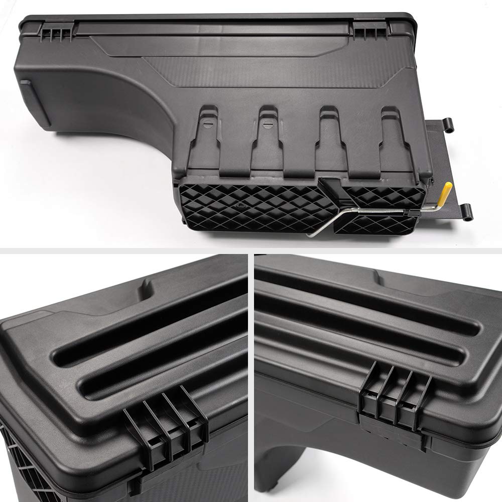 G-PLUS New Lockable Storage Box Case Compatible with Chevy Silverado GMC Sierra 1500 2500 3500 2007-2018 Truck Bed Toolbox Rear Right Passenger Side