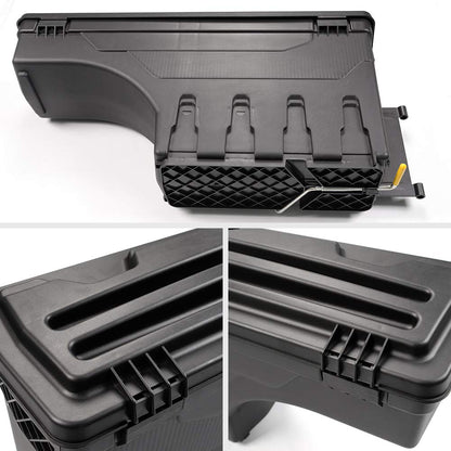 G-PLUS New Lockable Storage Box Case Compatible with Chevy Silverado GMC Sierra 1500 2500 3500 2007-2018 Truck Bed Toolbox Rear Right Passenger Side