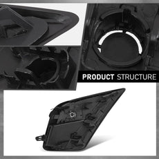 G-PLUS Fog Light Grille Insert for Lexus NX300 2018-2021 Left Gloss Black Product Features