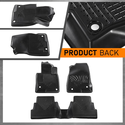 G-PLUS Floor Mats Cargo Liner Compatible with Mazda CX-5 CX5 2017-2025 Custom Fit All Weather Full Cover Protection 1st & 2nd Row Liner TPE Floor Liners Black