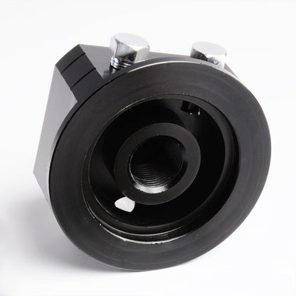 G-PLUS Aluminum Oil Filter Relocation Male Sandwich Fitting Adapter Plate Kit 3/4X16 / M20X1.5 Red and Black