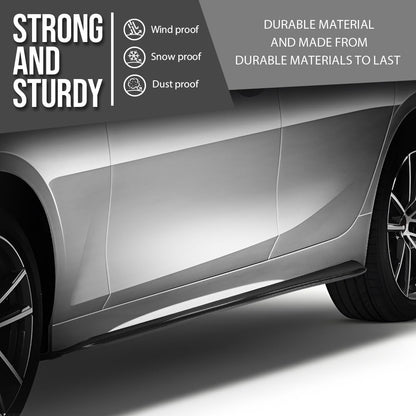 G-PLUS Side Skirts Body Kit Compatible with BMW G20 3-Series All Trims Models Only 2019 2020 2021 2022 2023 Carbon Fiber Black