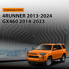 G-PLUS Floor Mats for Toyota 4Runner 2013-2024 TPE Black Front View