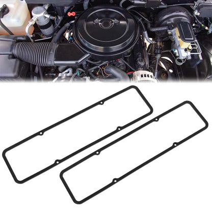 G-PLUS Steel Core Rubber Valve Cover Gaskets Compatible with SBC Chevy 305 327 350 383 400 Engines 7484BOX