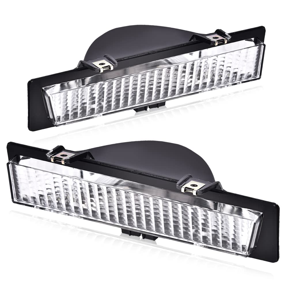 G-PLUS Signal Light Parking Lamps Compatible with Chevy Monte Carlo SS 1983-1988 /Fit Chevy Monte Carlo 81-86 (not fit LS 86-88) Clear lens Driver & Passenger Side 919025 919026 261303TA0A 261353TA0A