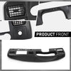 G-PLUS Dash Bezel Dashboard Surround Trim Panel Compatible with Ford F250 F350 Super Duty 2005 2006 2007 Black Dash Cover