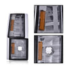 G-PLUS Corner Light Fit 1994-2000 Chevy CK/C10 1500 2500 3500 2WD,(ONLY For Composite Headlights) Signal Side Marker Lamps Smoky Lens Chrome Housing Amber Reflector Bumper Headlamps,faros Assembly