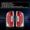 G-PLUS Tail Lights 1 Pair w/Bulbs Compatible with GMC Canyon 2015-2022 (submodel: All Terrain，Denali，Base, SL, SLE, SLT，AT4, Elevation, Elevation Standard) Luces Traseras Rear Brake Lamps Assembly