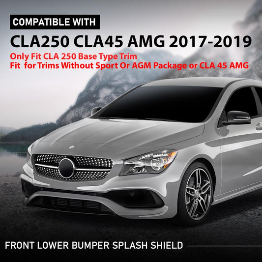 G-PLUS Front Lower Bumper Engine Splash Shield Guard Fit Benz CLA250 CLA45 AMG 2017-2019,Only Fit CLA 250 Base Type Trim,Fit for Trims Without Sport Or AGM Package or CLA 45 AMG 1178850100