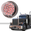 G-PLUS Clear Lens Red LED Light Marker Turn Signal Light Lamp w/Base universal