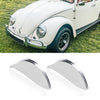 G-PLUS Headlight Headlamp Visors Pair 7" Heavy Duty Chrome Shields Trim Caps
