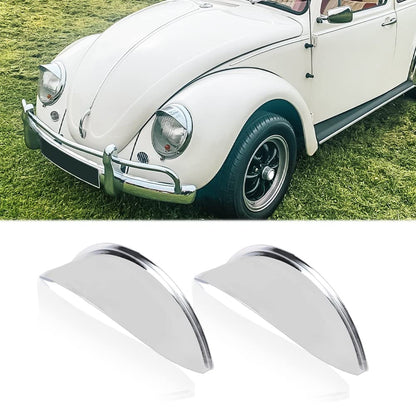 G-PLUS Headlight Headlamp Visors Pair 7" Heavy Duty Chrome Shields Trim Caps