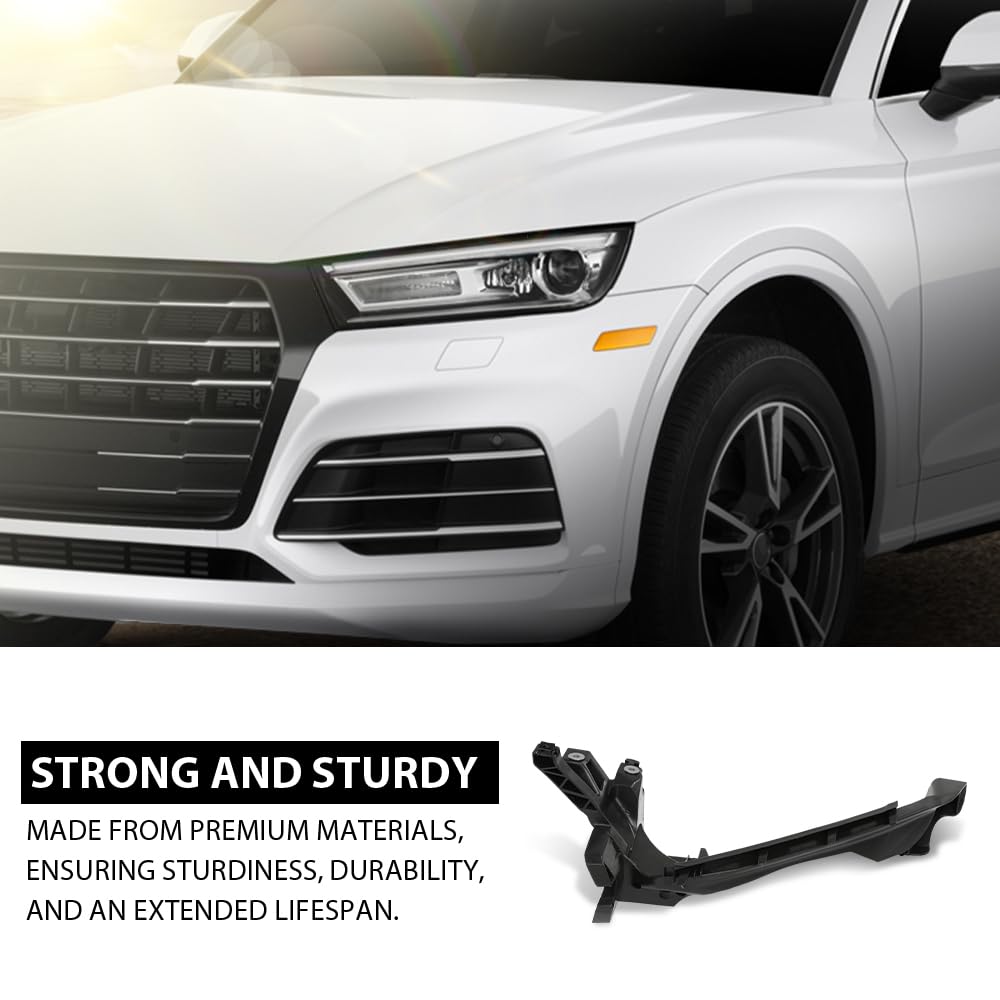 G-PLUS Front Left Headlight Bracket, Compatible with Audi Q5 SQ5 2018 2019 2020, Headlamp Support Driver Side, 80A805607, AU2508105