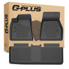 G-PLUS Floor Mats Set Compatible with Tesla Model S 2015-2020 (Only for Model S Badging) All Weather Full Cover Protection TPE Floor Liners Model S Accessories Black alfombras para carro 3PCS
