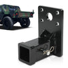 G-PLUS 2" Feet Steel Receiver Hitch with Hitch Pin Compatible with Hmmwv Humvee Military Black Powder Coated