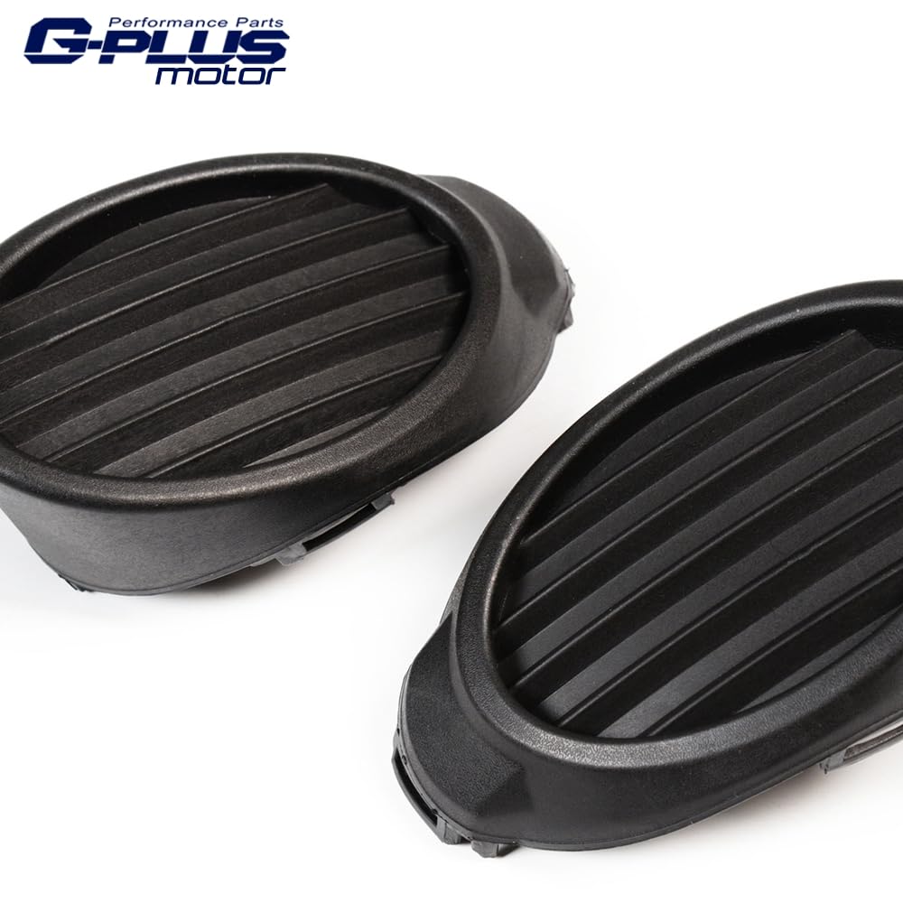 G-PLUS Front Bumper Fog Light Lens Hole Covers Grille Insert Pair 2012-2014 Focus