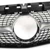 Diamond Star Front Bumper Mesh Grille Compatible with W117 CLA Class CLA180 CLA200 CLA250 CLA45 AMG 2014-2016 Silver Hood Upper Grille Assembly