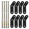 G-PLUS Front and Rear 2" Shackle Relocation Lift Kit Compatible with Jeep Wrangler YJ 1987-1995 Front & Rear 2" Buckle Lift Kit
