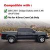 G-PLUS Fender Flares Compatible with Dodge Dakota Crew Cab Pickup 2005-2011 Wheel Opening Molding Arch Trim 4PCS Black