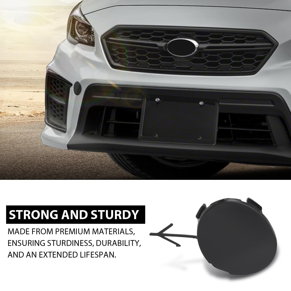 G-PLUS Front Bumper Cover Tow Eye Hole Cap, Compatible with Subaru WRX 2018-2021/ WRX STI 2018-2020, 57731VA320