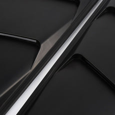 G-PLUS Window Louvers for Ford Mustang 2005-2014 Black Side Scoop Style Close-up View