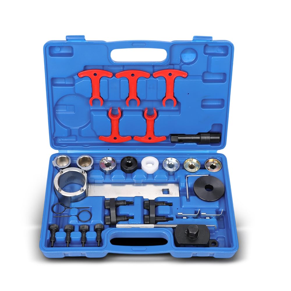 G-PLUS Engine Timing Tool Kit Compatible with VW Audi TSI TFSI EA888 1.8L 2.0L T10355, t40266, T10352, T10352/1 45 Steel Black