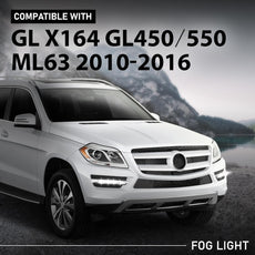 G-PLUS Right LED DRL Fog Light Compatible with Benz GL-Class X164 X166 2007-2013 1649060451 Front View