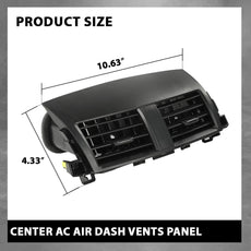 G-PLUS AC Air Vent Panel for Toyota RAV4 2006-2012 Side View