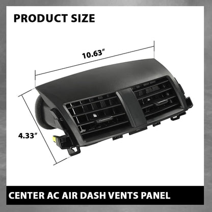 G-PLUS Center AC Air Dash Vents Panel Compatible with Toyota Rav4 2006-2012 55663-42020