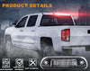 G-PLUS LED Third 3rd Brake Cargo Light Compatible With 1999-2004 Grand Cherokee,Rear Roof Center High Mount Stop Tail Light Replacement (Chrome Housing Clear Lens)