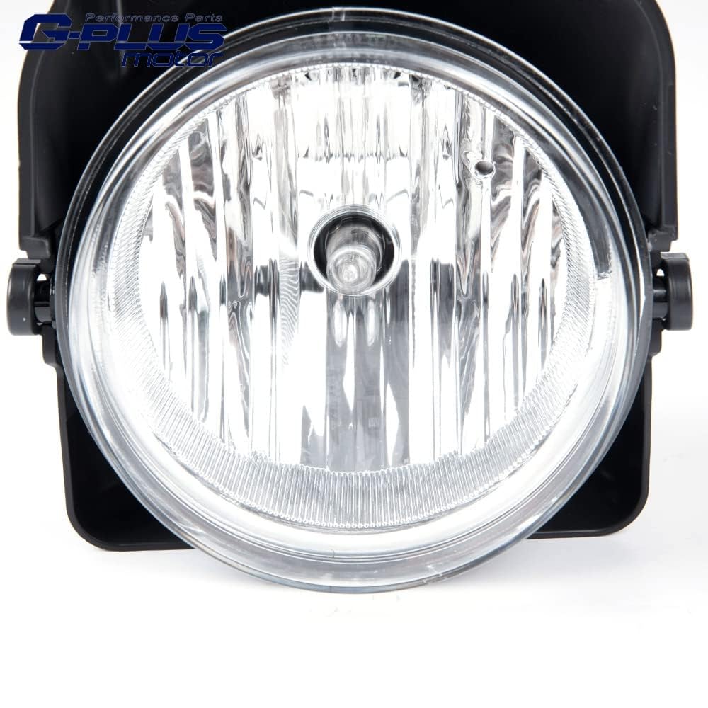 G-PLUS Bumper Fog Lights Pair Compatible With GMC Sierra 1500 2500 3500 2003-2006 Pickup Lamps Left and Right Clear