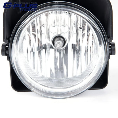 G-PLUS Bumper Fog Lights Pair Compatible With GMC Sierra 1500 2500 3500 2003-2006 Pickup Lamps Left and Right Clear
