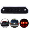 G-PLUS LED Third 3rd Brake Cargo Light Compatible With 1999-2004 Grand Cherokee,Rear Roof Center High Mount Stop Tail Light Replacement (Black Housing Clear Lens)