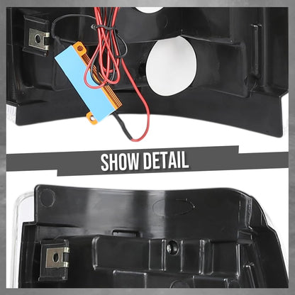 G-PLUS LED Tail Lights Assembly Fit Chevy Silverado 1500 2500 1500 HD 2500 HD 1999 2000 2001 2002 Left & Right Rear Brake Lamps Luces Traseras, GM2800186 GM2801186, Smoky Lens