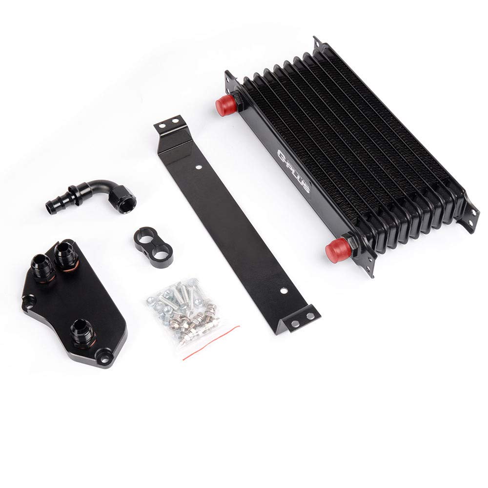 G-PLUS 10 ROW AN10 Aluminum Oil Cooler Kit Fit For Bmw 3 Series F30 F35/N20 316 320