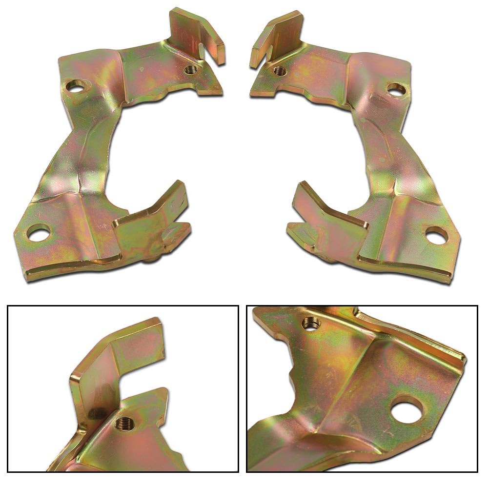 G-PLUS GM Disc Brake Caliper Brackets & Backing Plates Dust Shields Compatible with Buick Skylark/Chevy Chevelle Malibu/Pontiac Tempest/Oldsmobile 1964-1972