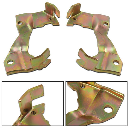 G-PLUS GM Disc Brake Caliper Brackets & Backing Plates Dust Shields Compatible with Buick Skylark/Chevy Chevelle Malibu/Pontiac Tempest/Oldsmobile 1964-1972