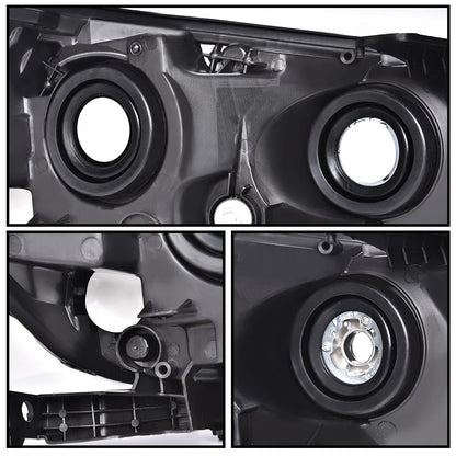 G-PLUS One Left Driver Side Headlight Compatible with Honda Accord 2013 2014 2015 Headlamp Halogen Clear Lens Black Housing Amber ReflectorBumper Headlamps,faros delanteros