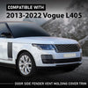 G-PLUS Door Side Fender Vent Molding Cover Trim Compatible with Land Rover Range Rover Vogue L405 2013-2022 Black