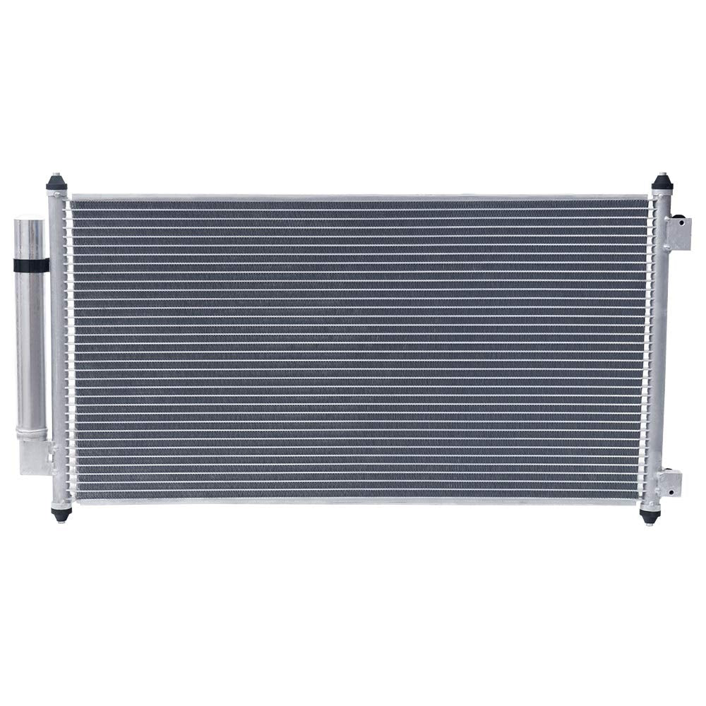 AC Condenser 3669 Compatible For Honda Accord 08-12 / Crosstour 12-15 2.4L L4 3.5L V6 Aluminum Silver