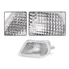 G-PLUS Side Marker Corner Parking Lights Turn Signals Compatible with 1998-2002 Pontiac Firebird Trans Am 10301404 10301405 GM2520177 GM2521177 (White)