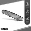 G-PLUS Front Grill Center Grille Honeycomb Grid Compatible with VW Beetle 2006-2010 1C0807681H, 1C0807681H01C Black