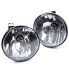 G-PLUS One Pair Clear Lens Driving Fog Light Lamps w/Chrome Trim Bezel Compatible With Chevy Colorado 2015-2019 Left and Right Sides