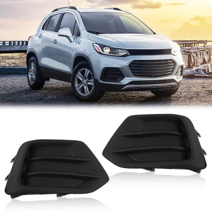 G-PLUS Fog Light Cover Driver and Passenger Side Compatible with Chevy Trax 2017 2018 2019 2020 2021 2022 Front Bumper Fog Lamp Cover 42537708 GM1039226 42537707 GM1038226