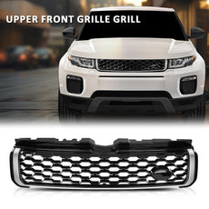 G-PLUS Front Upper Grille Vent with Chrome Trim for Range Rover Evoque 2010-2018 Front View