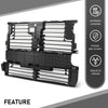 G-PLUS Radiator Shutter Assembly, Compatible with Ford Edge SE SEL Sport Titanium 2.0L 3.5L 2015-2018, FT4Z8475A，FT4Z-8475-A