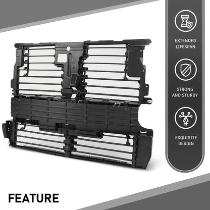 G-PLUS Radiator Shutter Assembly, Compatible with Ford Edge SE SEL Sport Titanium 2.0L 3.5L 2015-2018, FT4Z8475A，FT4Z-8475-A