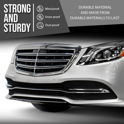 G-PLUS Front Center Bumper Trim Compatible with Benz S450 Base 3.0L 2018-2020 Fit Benz S550e Base 3.0L 2015-2017 2228852221, MB1037109 Silver