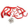 G-PLUS Silicone Radiator & Heater Hose Pipe Kit Clamps Compatible With Honda Accord CB7 F22a F20a 1990-1993,Red