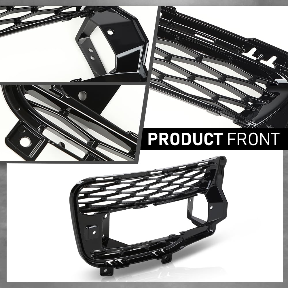 G-PLUS Grill Fog Light Cover Front Passenger Right Side Compatible with Land Rover Range Rover Sport 2014-2017